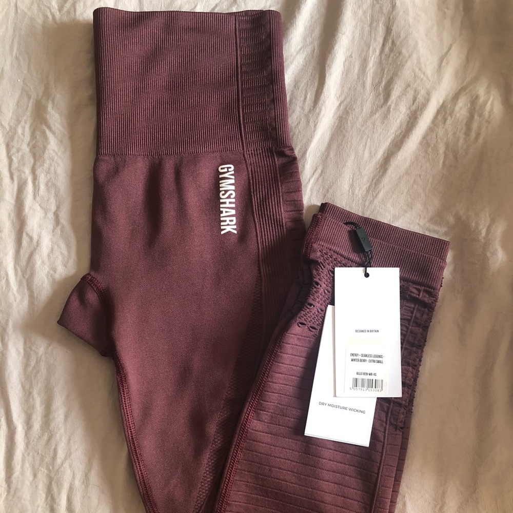 Gymshark Energy+ Seamless Leggings - Winter Berry